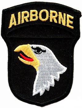 101st Airborne SSI Embroidered Patch US Army Screaming Eagles Iron-On Military Insignia