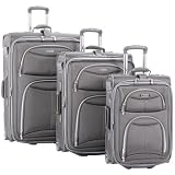 Delsey Helium 250GX 3-Piece Expandable Luggage Set