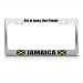 Jamaica Out Of Many One People Country Metal license plate frame Tag Holder