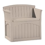 Suncast Mini Outdoor Patio Storage Bench