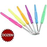 (Price/Dozen)GOGO Loom Metal Hook For Loom Rubber Bands Refill DIY Tool - Mixed Colors Hooks