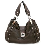 Designer Style French Satchel - Coffee/Grey Available