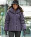 Larry Levine Short Pillow-Collar Down Coat