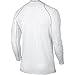 Nike Men's Pro Cool Top White/Matte Silver/Black Size X-Large