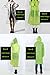 ColorDrip Women's Eco-friendly EVA Fashion Translucent Raincoat Green