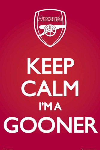 Empire 499288 Fu&szlig;ball - Arsenal - Keep Calm Sport Fun Soccer Football Poster Plakat Druck - Gr&ouml;sse 61 x 91.5 cm