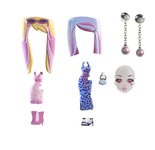 Childrens Toyshop  Toys : Barbie Girls Glam Gowns Pack - Pink and Grey