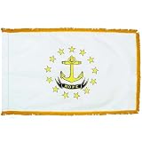 3x5 ft. Rhode Island State Flag for Indoor Use