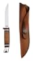 Case Cutlery 379 Case M3FINN Leather Hunter with Stainless Steel Fixed Blade Leather