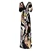 Maggie Tang Pretty Print V Neck Cap Sleeve Waist Long/Maxi Casual Club Dress