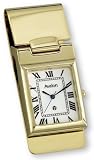 Avalon Rectangular Gold Tone Money Clip Watch # 7417Y