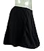 COCOSHIP Women's Solid Black Skirted Bikini Bottom Skirt Swimdress(FBA)