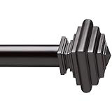 Umbra Imperial 1-Inch Drapery Rod for Window, 120 to 170-Inch, Black