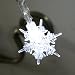 Battery LED Fairy Lights - 10 Pure White Snowflakes