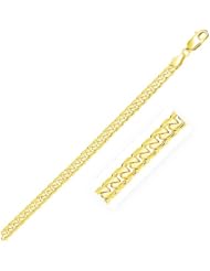 4.4mm 14K Yellow Gold Solid Miami Cuban Bracelet