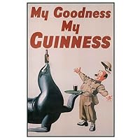 My Goodness My Guinness (Art Deco) Advertisement Poster