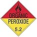 Placard, 10-3/4in H, Organic Peroxide, PK10