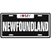NEW  I LOVE MY NEWFOUNDLAND  LICENSE PLATE SIGN DOG