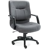Alera ST42FA40B Stratus Series Mid-Back Swivel/Tilt Chair, Gray Fabric