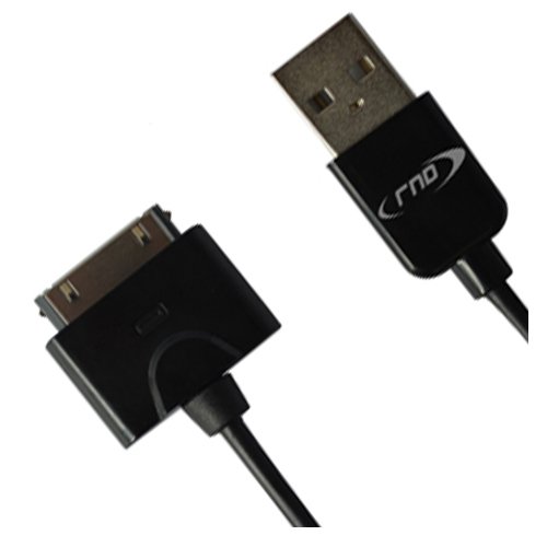 RND Apple CERTIFIED Heavy Duty 30-Pin Cable (6 feet/black) for iPad iPhone iPod