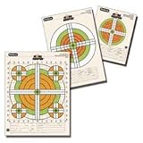 Outers Score Keeper Paper Targets Fluorescent Orange And Green Bull 12 Pack 100Yd Small Bore Rifle