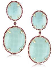 Phillips Frankel "Metamorphosis" Amazonite and Ruby Earrings
