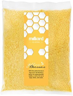 Milliard Natural Yellow Beeswax, 1 LB