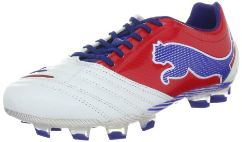 Chaussures de football Powercat C 1.12 FG Euro 2012 Blanc/Rouge ruban - 7.5