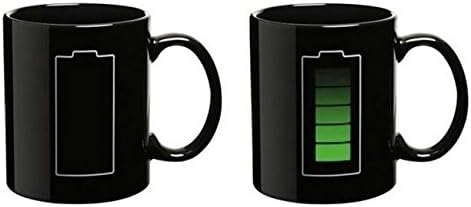 Goodaa MUG CUP COFFEE TEA MAGIC HEAT SENSITIVE HOT CHANGING CERAMIC