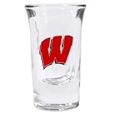 Set of 2 Wisconsin Badgers Fluted Shot Glass - NCAA College Athletics - Fan Shop