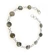 India Jewelry Sterling Silver Indian Bracelet 7.75 inches
