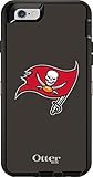 OtterBox Defender Case for Apple iPhone 6 - Retail Packaging - NFL Buccaneers Black, Tampa Bay Buccaneers NFL Logo