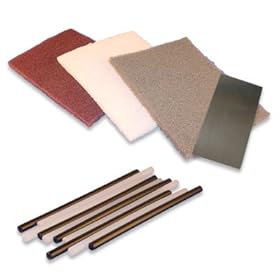  Base Ski Repair Kit 5/5 clear/black ptex metal scraper+pads