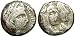 Nabataean Kingdom, Aretas IV, 9 B.C. - 40 A.D., Ancient Counterfeit; Fouree silver plated Drachm