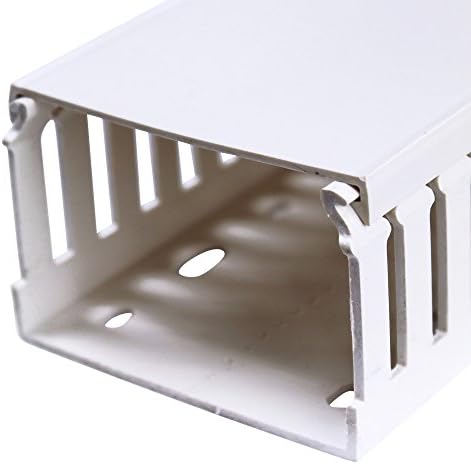 DNG50075 Grey 3-Inch Pvc Open Sloted Wiring Duct W/Cover (6-Feet)