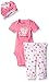 Gerber Baby Three-Piece Bodysuit, Cap, and Legging Set, Kitty, 3-6 Months