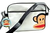 Paul Frank Pfj7050 Wht Unisex White Zip Up Messenger Bag
