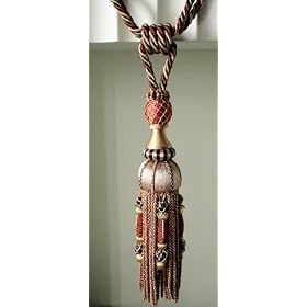 Pair of Large Elegant French Style tassel Tiebacks C by Victoria's Deco