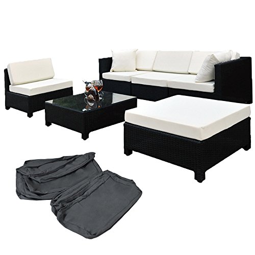 Best TecTake Luxury Rattan Aluminium Garden Furniture Sofa Set Outdoor