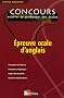 Epreuve orale d'Anglais Concours externe de professeur des �coles
