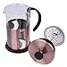 Gourmet 2.5 Cup Matte Copper French Press Coffee Brewer with S Shaped Design