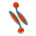 Baby : Boon Benders Adaptable Utensils, Blue Raspberry/Tangerine