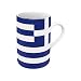 Kaffee Becher mit Griechenland Flagge