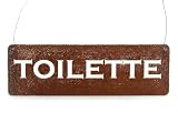 Produkt-Bild: Farbiges Vintage Shabby Schild Dekoschild TOILETTE Holzschild WC Landhaus Impression