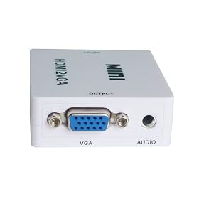 iTon HDCP1.4 HDMI TO VGA+Audio Mini Converter to 1920x1080 For PS3 Blue-ray XBOX