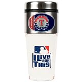 MLB Texas Rangers 16oz Baseball Travel Tumbler