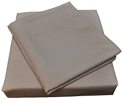 Microfiber Spa Quality Bed Sheet Set, King Size, Tan, 4-Pieces