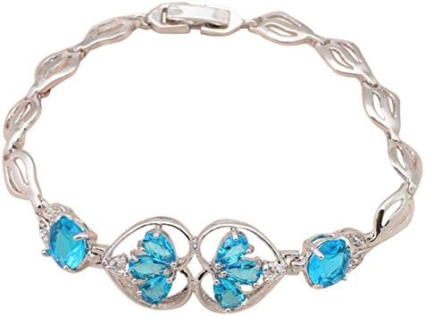 Neroy Jewelry Bulgary Delicate Color Crystal Zircon For Women &amp; 18K Yellow Gold Plated Bangles Tb599A