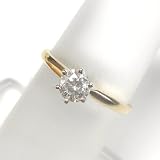 14K Two-Tone Gold Diamond Solitaire Ring - 0.50 Ct.