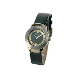 DeCave 102106220 - Montre Femme - Titane bicolore - Bracelet en Cuir - Miyota 1L22 - 5 ATM
